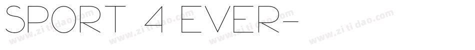 Sport 4 Ever字体转换